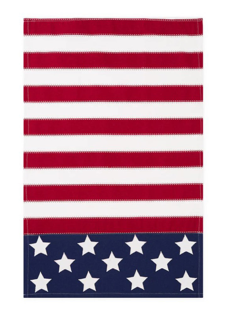 Americana Flag Embellished Dish Towel by Design Imports