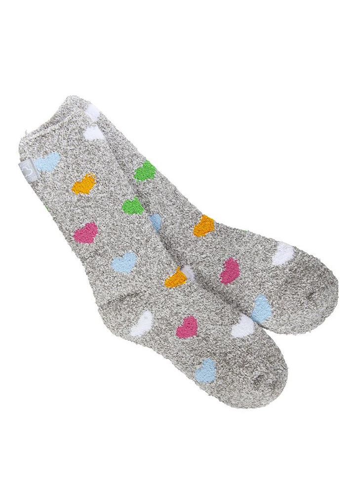 Heartfelt Multi Grey Socks by Crescent Sock Company
