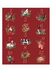 12 Days of Christmas Plush Blanket by Evergreen