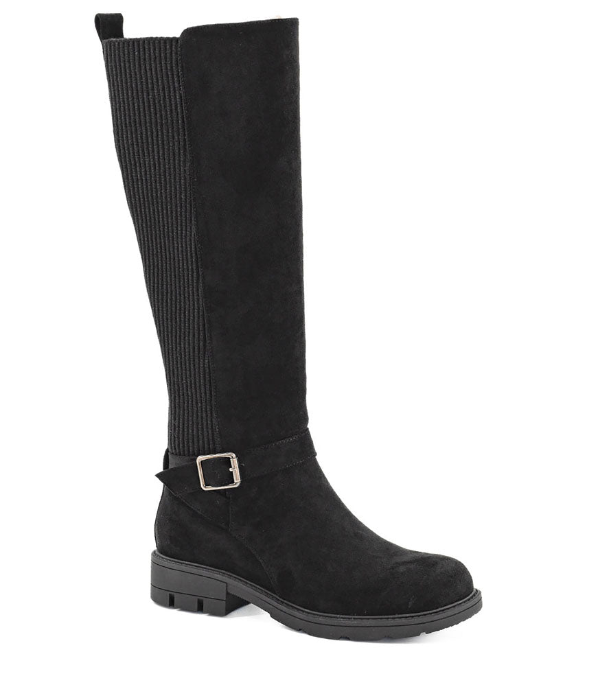Hay There in Black Faux Suede by Corkys