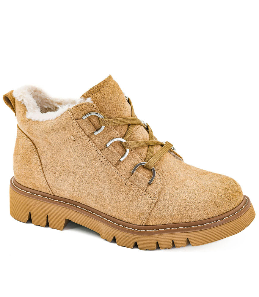 Campfire in Sand Faux Suede by Corkys
