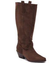 City Slicker in Chocolate Faux Suede by Corkys