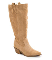 City Slicker in Sand Faux Suede by Corkys