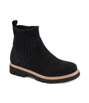 Keep Me Warm in Black Faux Suede by Corkys