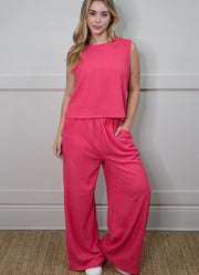 The Earhart Pants in Fuchsia by Southern Grace