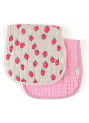 Strawberries & Cream Itzy Burp Cloths by Itzy Ritzy