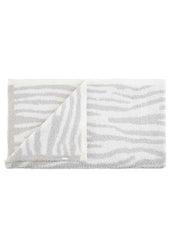 Zebra Chenille Blanket Grey by Mud Pie