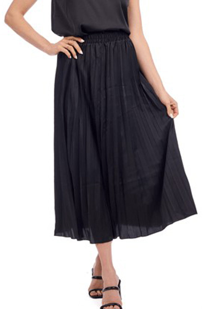 Townes Pleated Skirt Black by Mud Pie