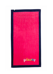 Boucle Beach Towel Pink by Mud Pie
