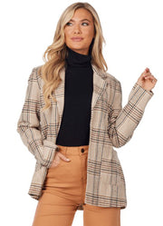 Bynes Plaid Blazer Cream by Mud Pie