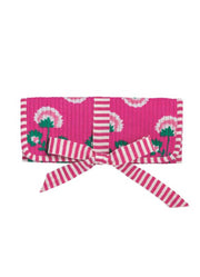 Pink Block Print Jewelry Roll by Mud Pie