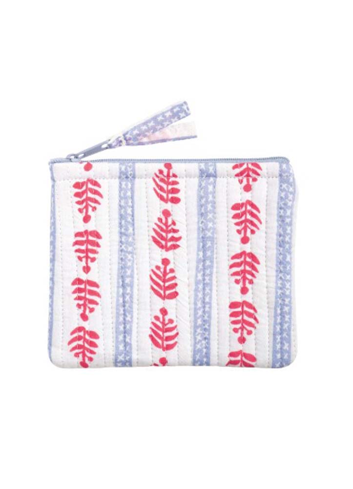 White Americana Print Small Case by Mud Pie