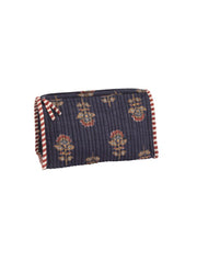 Harvest Block Print Tote Navy by Mud Pie