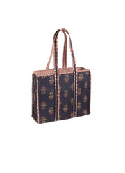 Harvest Block Print Case Navy by Mud Pie