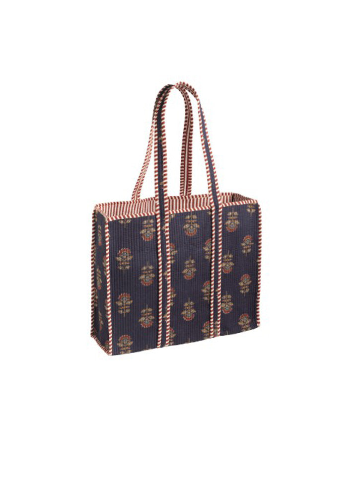 Harvest Block Print Case Navy by Mud Pie