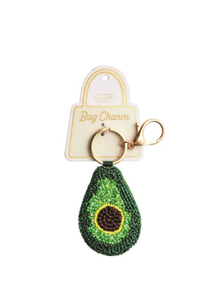 Café Beaded Bag Charm Avocado by Mud Pie