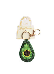 Café Beaded Bag Charm Avocado by Mud Pie