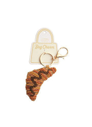 Café Beaded Bag Charm Croissant by Mud Pie
