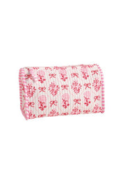 White Bow Bloom Quilted Case by Mud Pie
