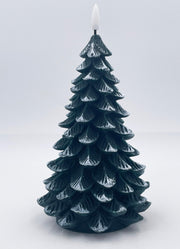 Medium Winter Forest Flameless Flickering Wax Tree by Twos Company