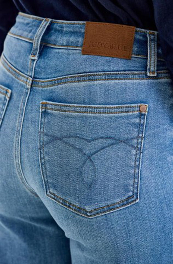 MR Claudia Ankle Wide Leg Jeans by Judy Blue