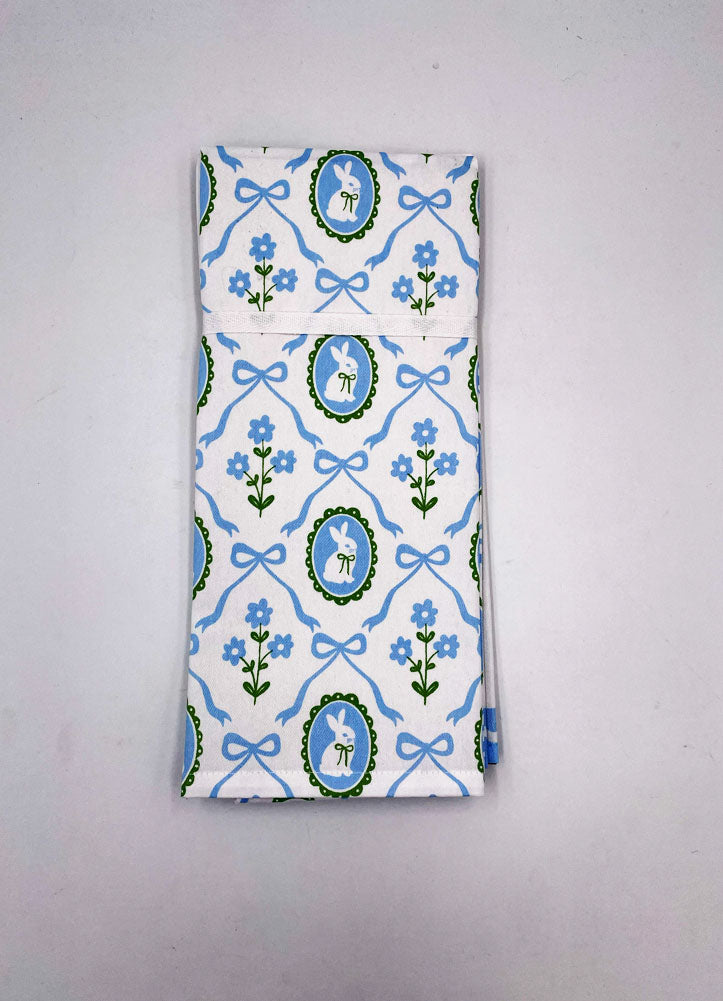 Set of 2 Bunnies and Bows Dish Towels by Twos Company