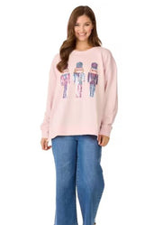 Nutcracker Sparkle Sweatshirt by Mud Pie