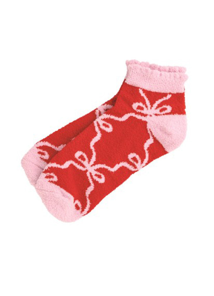 Holiday Sock Set Pink by Mud Pie