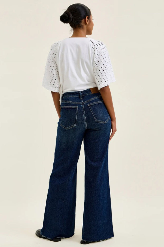 HW Luxe Retro Wide Leg Pants in Dark by Judy Blue