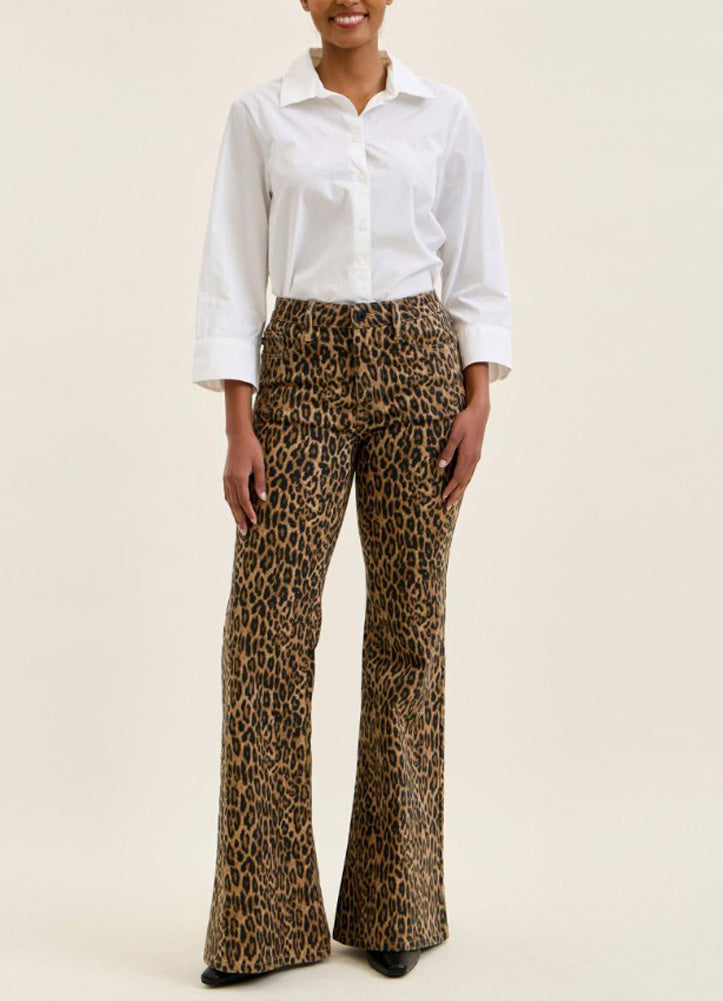 MR Jaqueline Flare Leopard Jeans by Judy Blue
