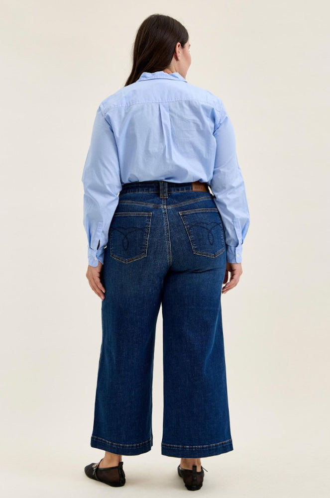 Plus HR Claudia Ankle Wide Leg Jeans by Judy Blue