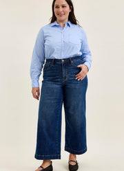 Plus HR Claudia Ankle Wide Leg Jeans by Judy Blue
