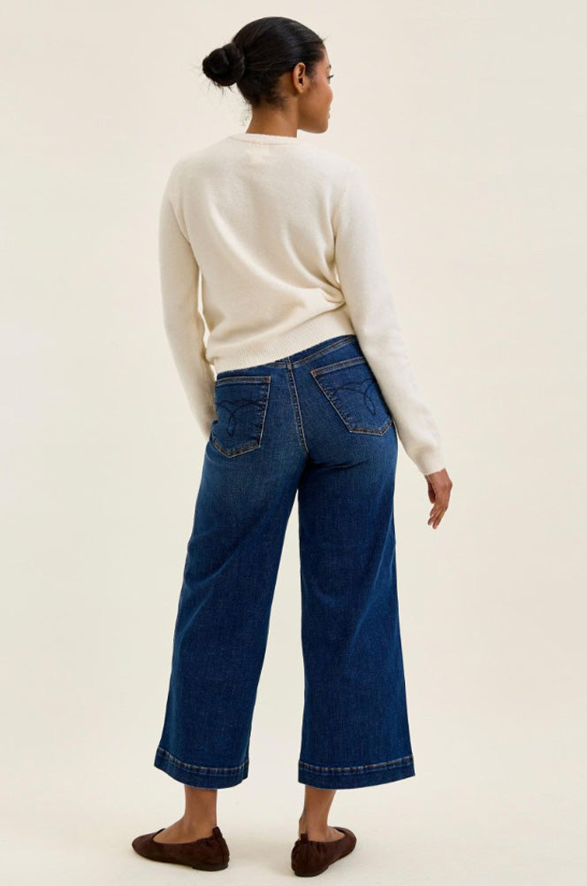 HR Claudia Ankle Wide Leg Jeans by Judy Blue