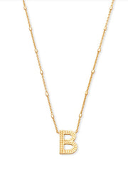 Letter B Pendant Necklace Gold Metal by Kendra Scott