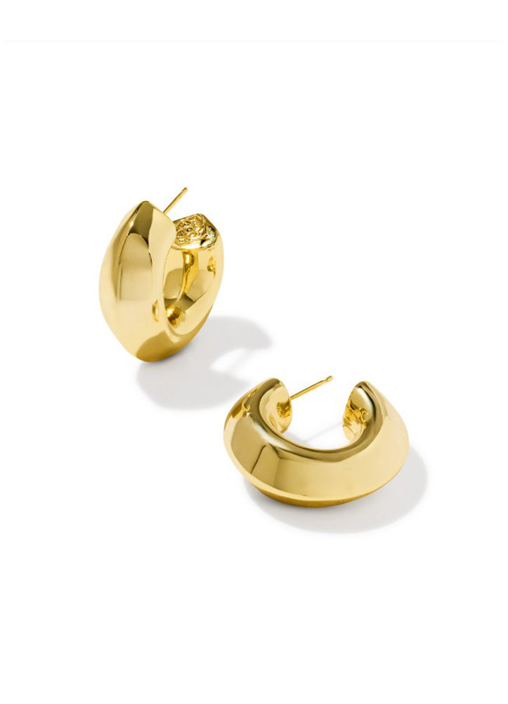Embry Hoop Earring Gold Metal by Kendra Scott