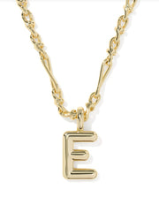 Bubble Letter E Gold Metal by Kendra Scott