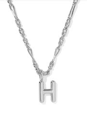 Bubble Letter H Rhod Metal by Kendra Scott