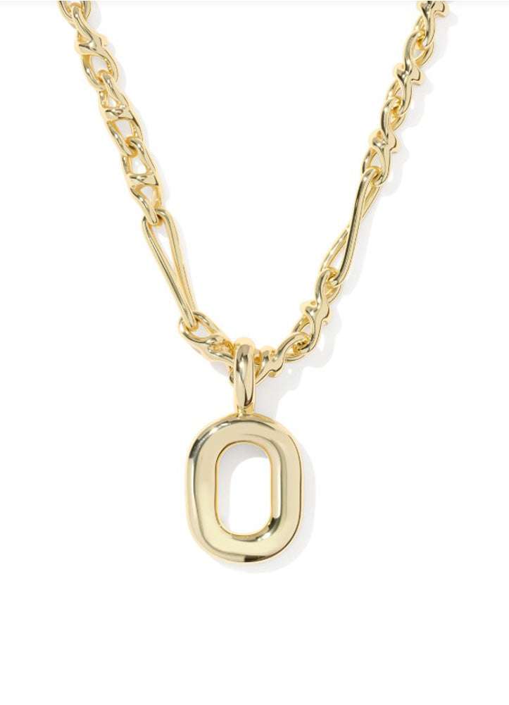 Bubble Letter O Gold Metal by Kendra Scott