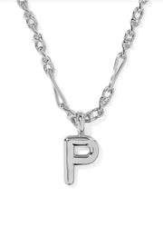 Bubble Letter P Rhod Metal by Kendra Scott