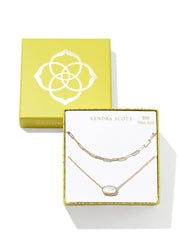 Elisa Courtney Necklace GS in Gold Ivory Mother of Pearl by Kendra Scott