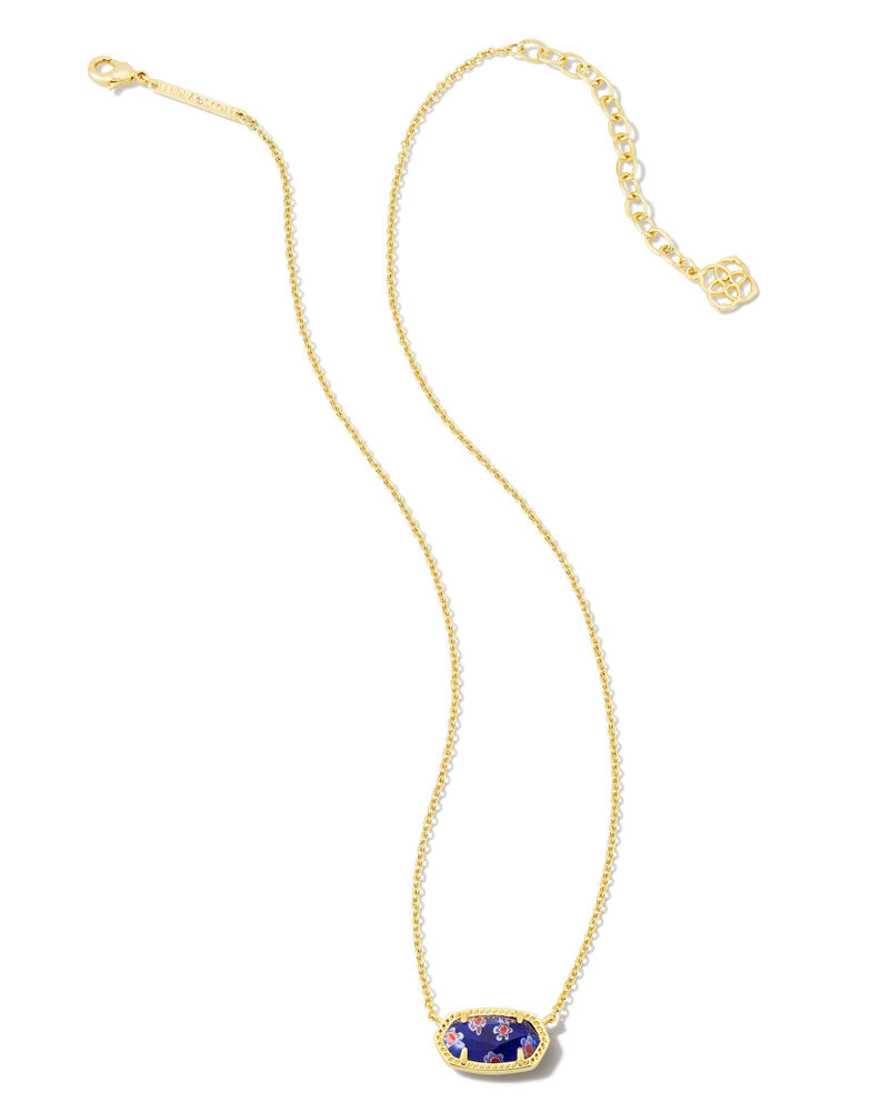 Elisa Necklace in Gold Cobalt Blue by Kendra Scott