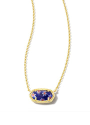 Elisa Necklace in Gold Cobalt Blue by Kendra Scott