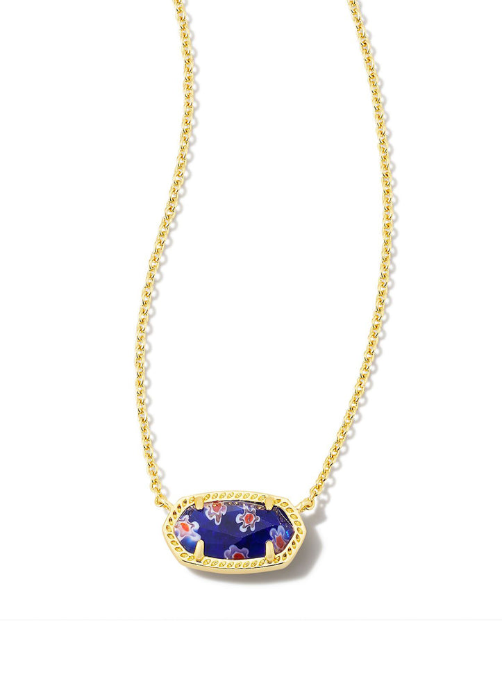 Elisa Necklace in Gold Cobalt Blue by Kendra Scott