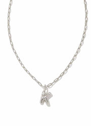 Crystal Ltr K Pendadnt RHOD by Kendra Scott