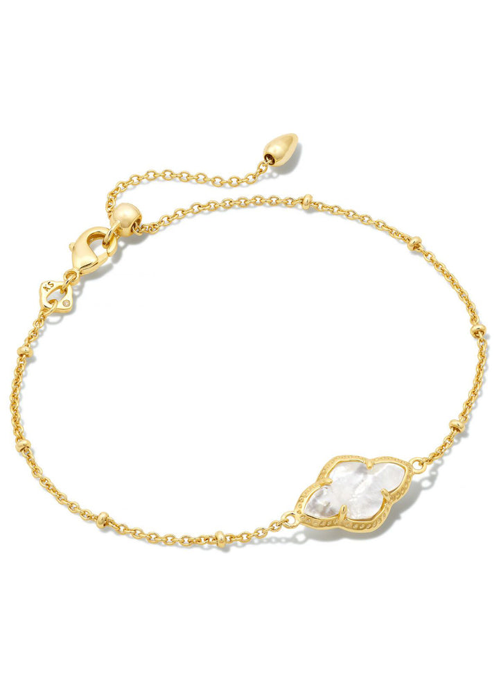 Abbie Satellite Bracelet Gold Ivory Mop by Kendra Scott