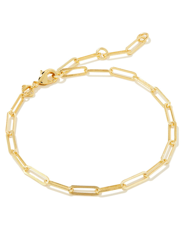 Courtney Paperclip Bracelet Gold Metal by Kendra Scott