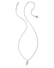 Crystal Letter F Pendant Necklace Rhod Metal by Kendra Scott