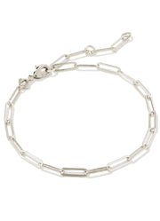 Courtney Paperclip Bracelet Rhod Metal by Kendra Scott