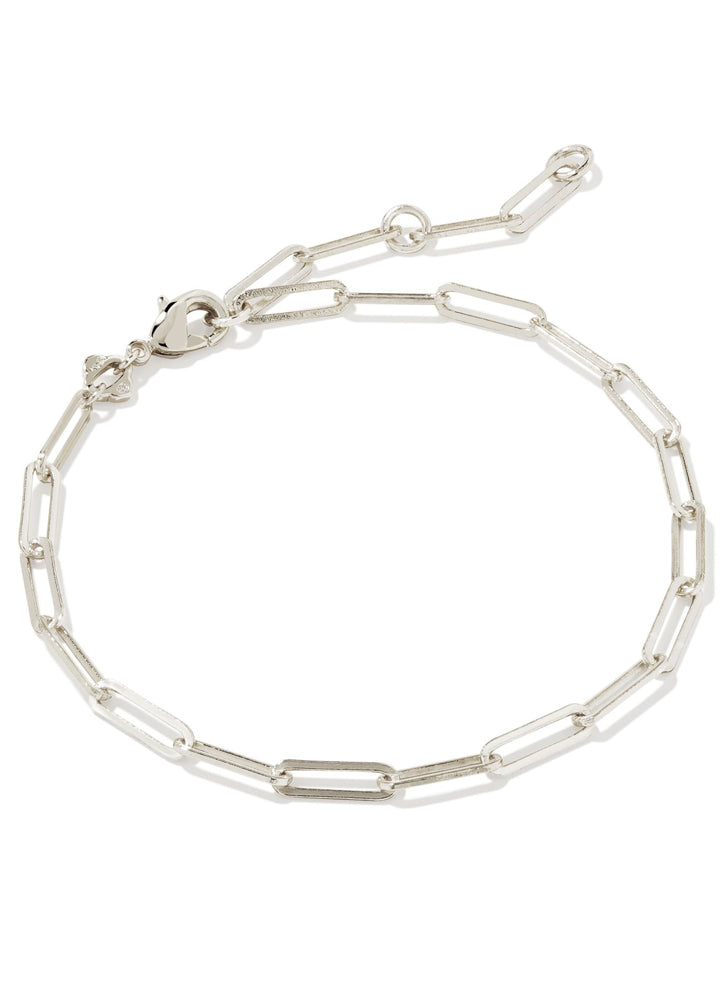 Courtney Paperclip Bracelet Rhod Metal by Kendra Scott