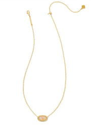 Elisa Ridge Frame Pendant Necklace Golden Abalone by Kendra Scott